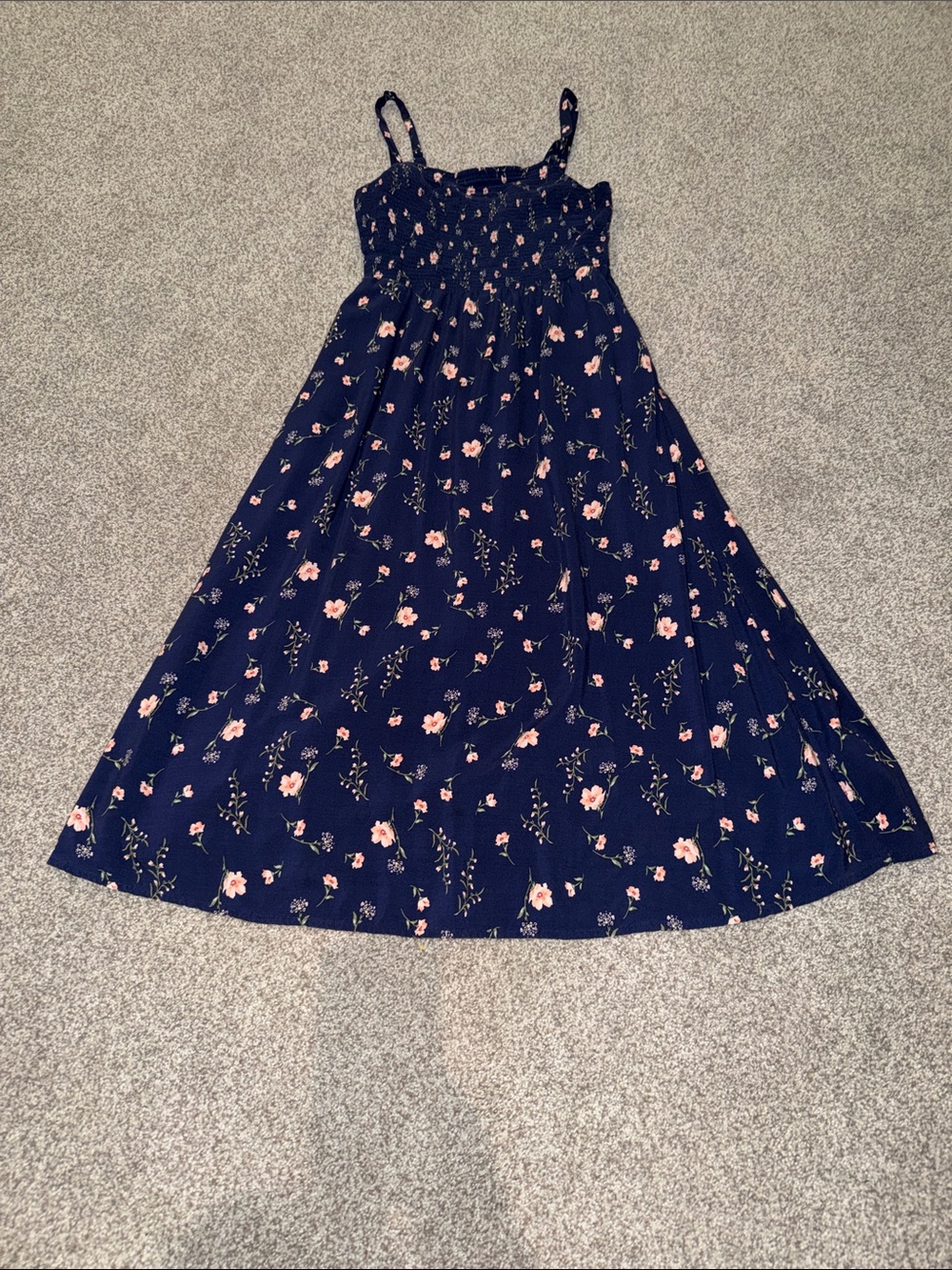 Old Navy Navy Blue Floral Sundress Womens size small